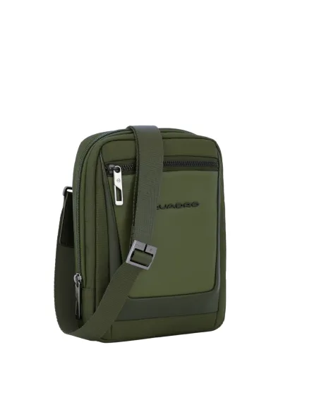 Borsello porta iPad®mini in tessuto riciclato Piquadro Wallaby, verde