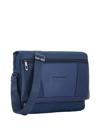 Piquadro Wallaby laptop messenger with iPad®compartment, blue