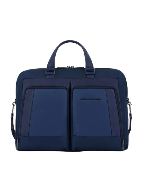 Piquadro Wallaby Aktentasche mit zwei Griffen, blau