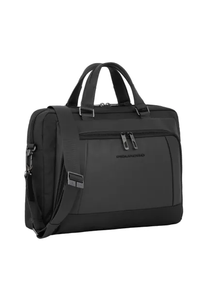Piquadro Wallaby Two-handle laptop briefcase, black