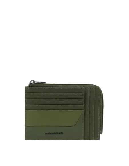 Piquadro Wallaby RV-Münzbeutel aus rezykliertem Stoff, grün