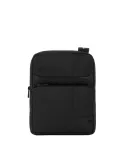 Piquadro Wollem iPad crossbody bag in fabric, black