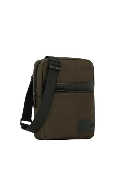 Piquadro Wollem Umhängetasche aus Stoff mit iPad®mini-Fach, grün