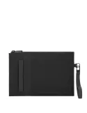 Pochette porta iPad®mini in tessuto riciclato e pelle Piquadro P16S2, nera