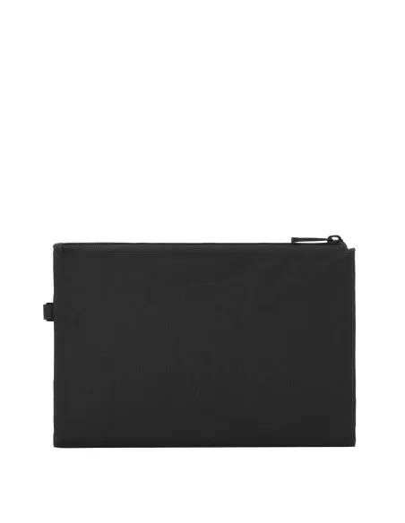 Pochette porta iPad®mini in tessuto riciclato e pelle Piquadro P16S2, nera
