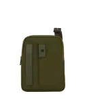 Borsello porta iPad® in tessuto riciclato e pelle Piquadro P16S2, verde
