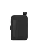 Borsello porta iPad® mini in tessuto riciclato e pelle Piquadro P16S2, nero