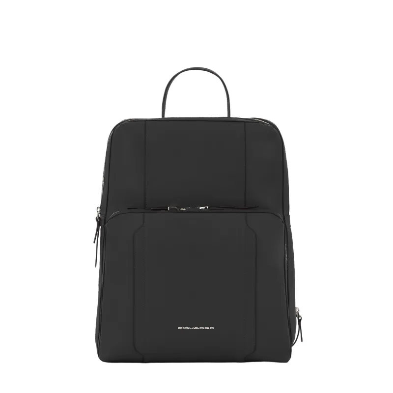Piquadro Circle großer Computer-Rucksack fur Frauen, schwarz