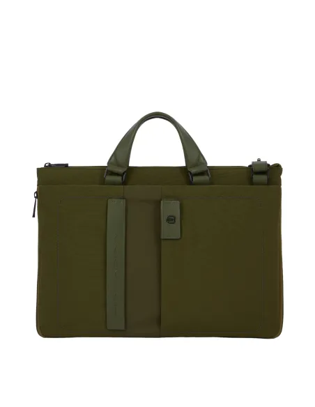 Cartella sottile espandibile porta computer e porta iPad®Pro 12,9" Piquadro P16S2, verde