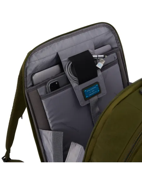 Zaino fast-check per computer da 15,6 e iPad®Pro 12,9" Piquadro P16S2, nero