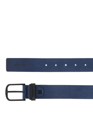 Cintura in pelle Piquadro Harper, blu