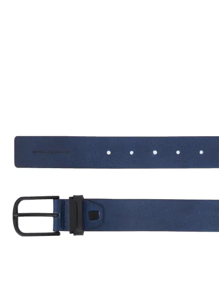 Cintura in pelle Piquadro Harper, blu