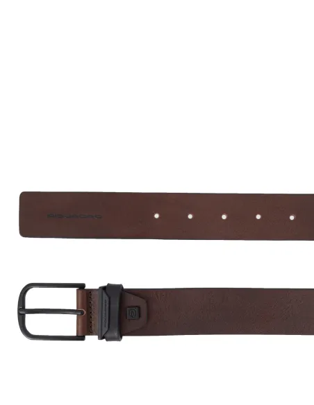 Piquadro Harper men's leather belt, brown