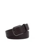 Piquadro Modus Special men's leather belt, dark brown