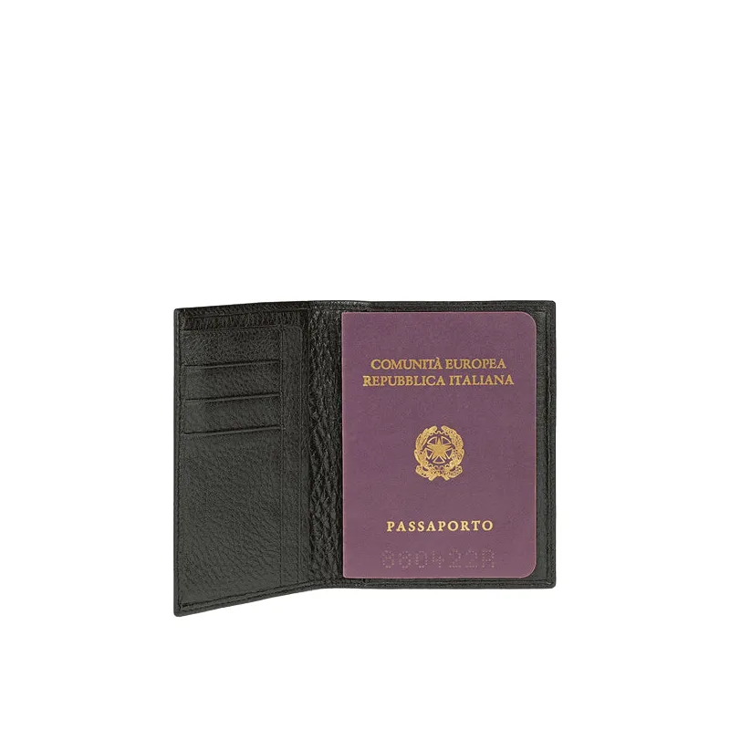 Porta Passaporto in pelle Piquadro Modus Special nero