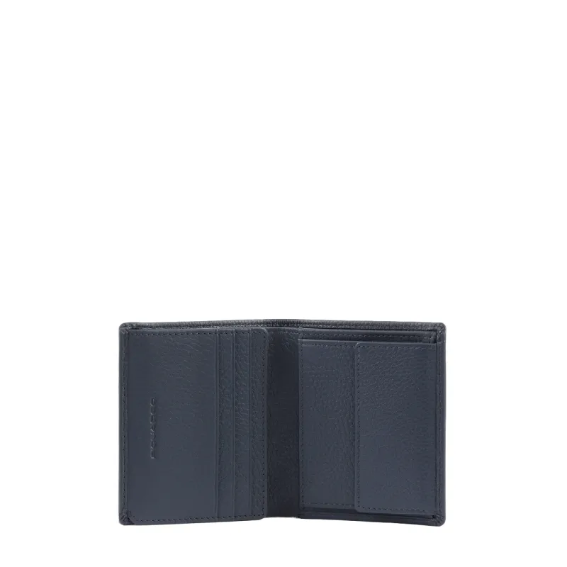 Piquadro Modus Special vertical men's wallet, blue