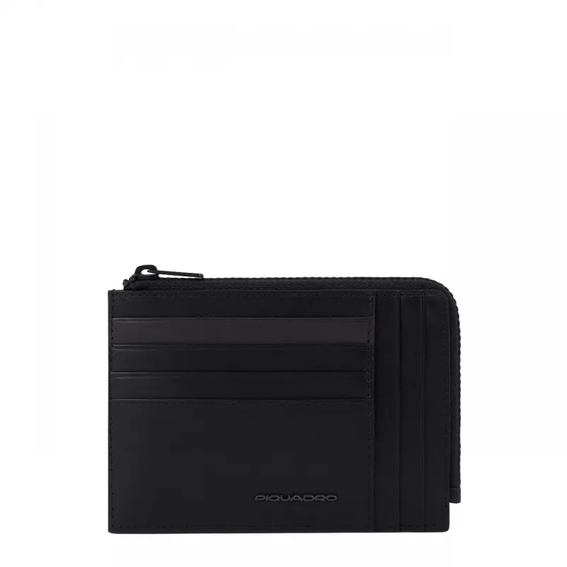 Piquadro Tiger Reißverschluss-Münzbeutel mit Dokumenten,...