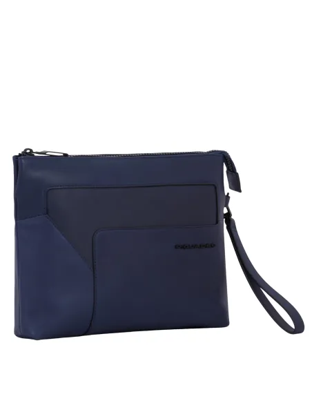 Pochette Tasche Herren mit iPad®-Fach Piquadro AYE, blau