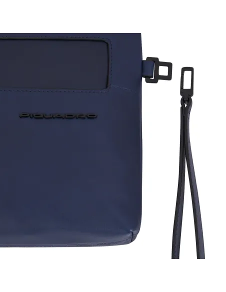 Pochette Tasche Herren mit iPad®-Fach Piquadro AYE, blau