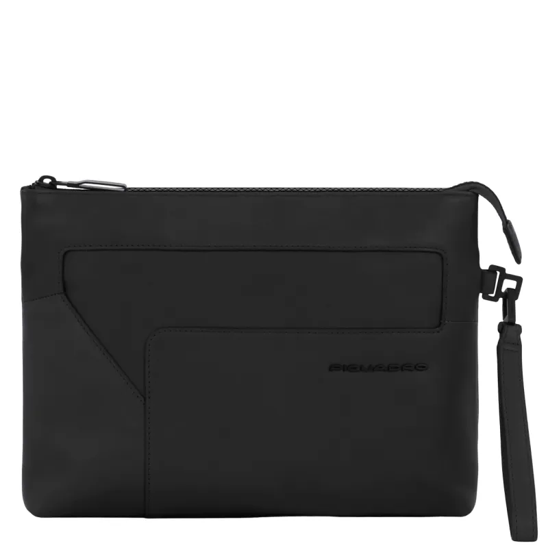 Pochette Tasche Herren mit iPad®-Fach Piquadro AYE, schwarz