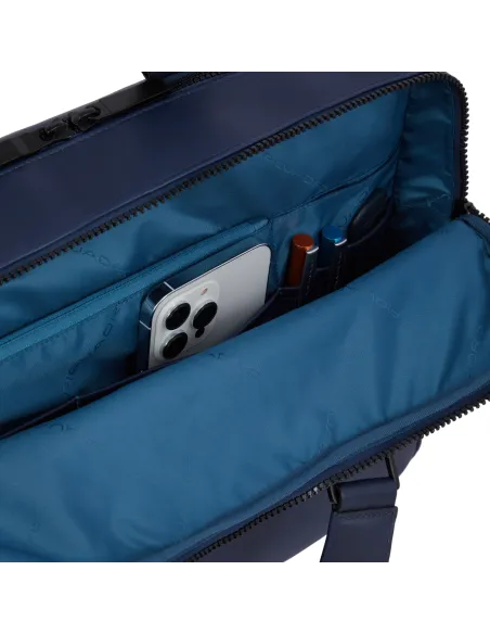 Cartella porta computer e porta iPad®Pro 12,9" a due scomparti Piquadro AYE, blu