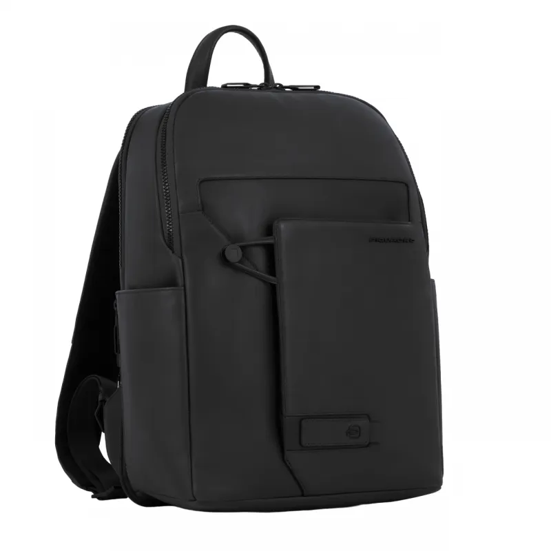 Piquadro Aye erweiterbarer 14" Computer-Rucksack, schwarz 2