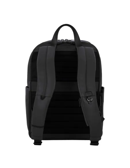 Piquadro Aye erweiterbarer 14" Computer-Rucksack, schwarz