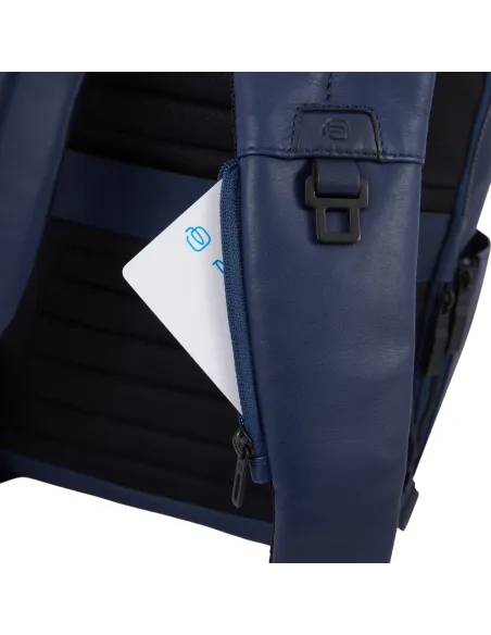 Piquadro Aye erweiterbarer 14" Computer-Rucksack, schwarz