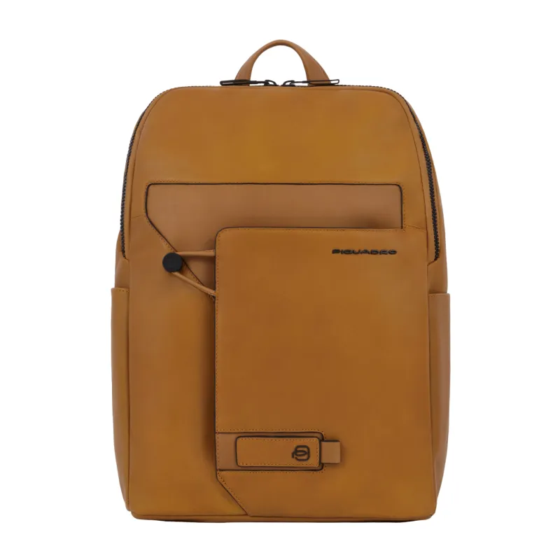 Piquadro Aye erweiterbarer 14" Computer-Rucksack, gelb
