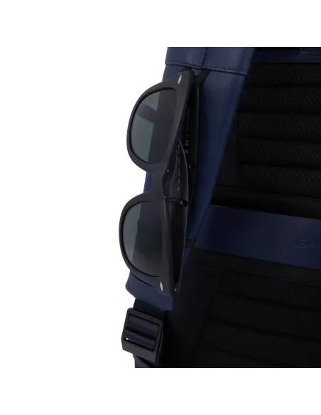 Zaino in pelle Piquadro Aye porta pc da 14, giallo