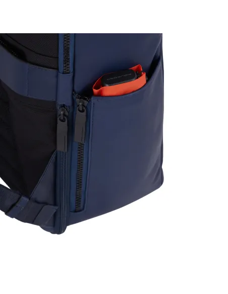 Piquadro Aye expandable 14" computer backpack, yellow