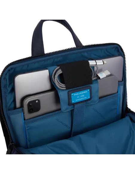 Piquadro Aye expandable 14" computer backpack, yellow