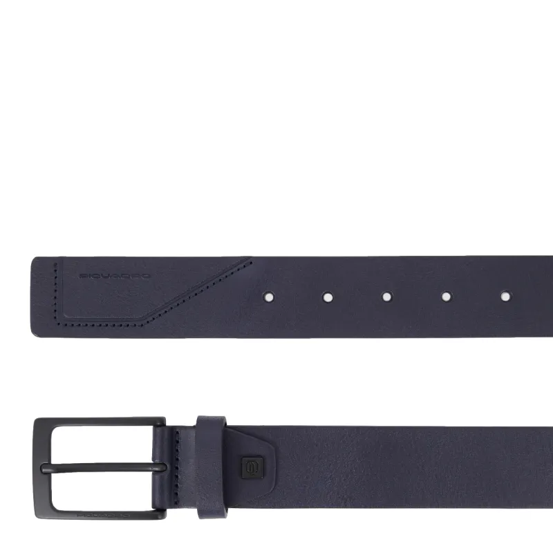 Piquadro AYE men's leather belt, blue 2