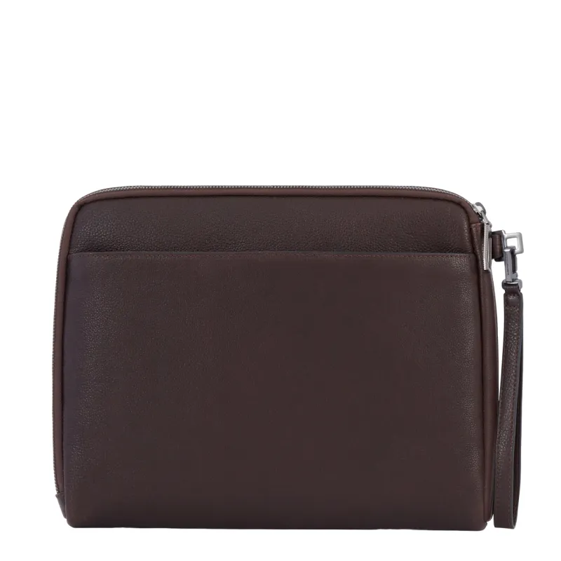 Piquadro Rhino Lederhandtasche mit iPad®-Fach, Dunkelbraun 2