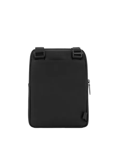 Piquadro Rhino Men's leather iPad® crossbody bag, black