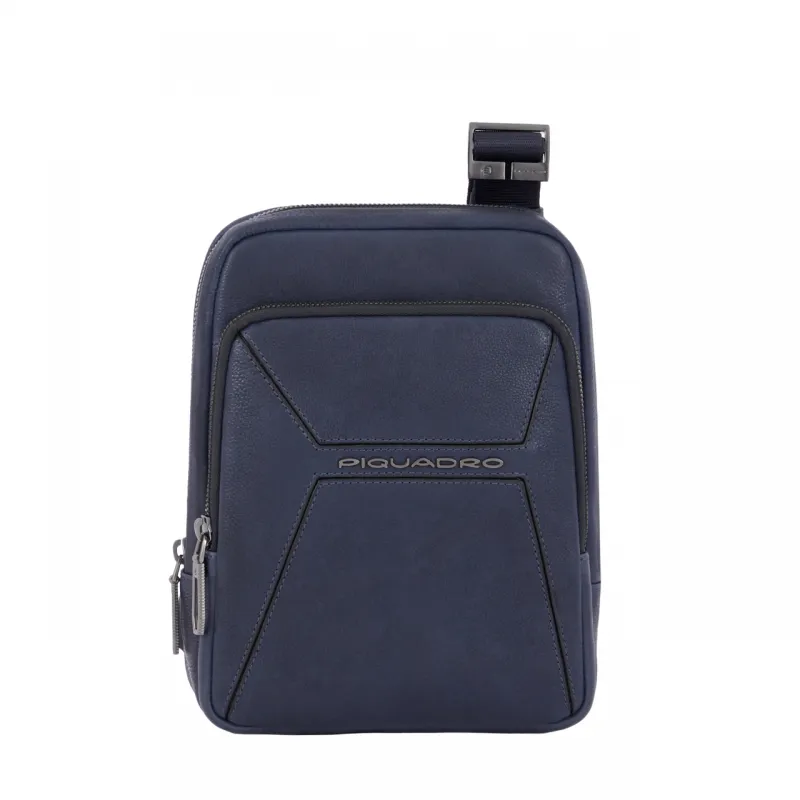 Piquadro Rhino Umhängetasche mit iPad mini-Fach, blau