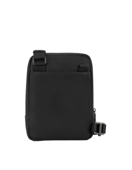 Piquadro Rhino iPad®mini leather cross body bag, black