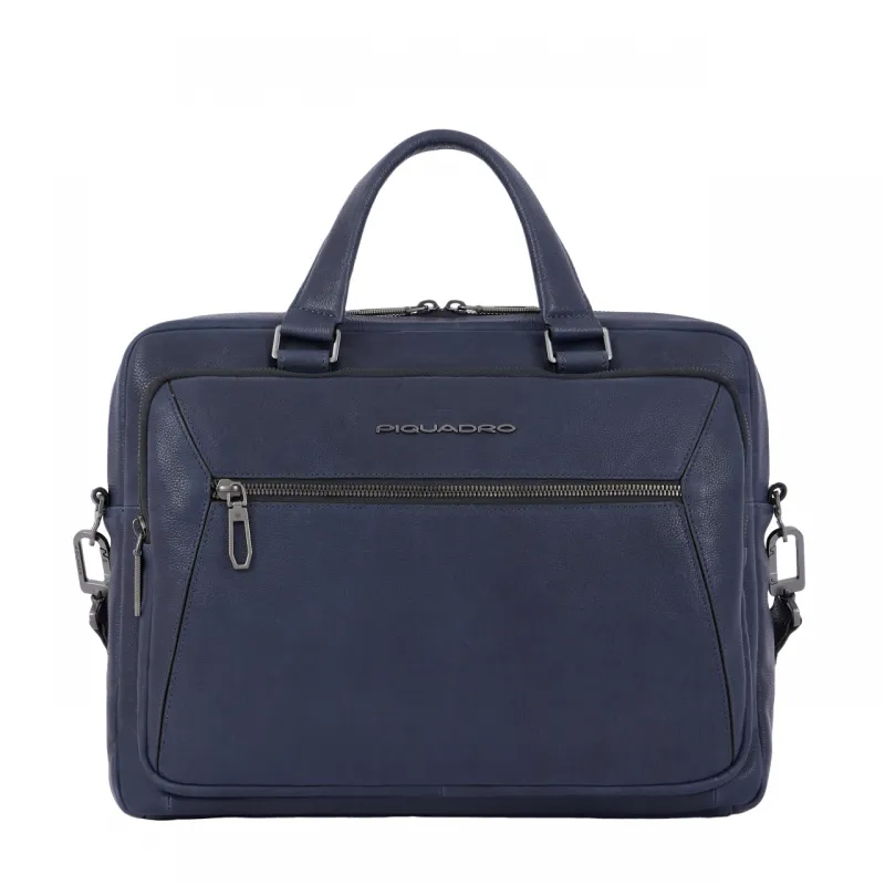 Piquadro Rhino Two-handles laptop briefcase with shoulder...
