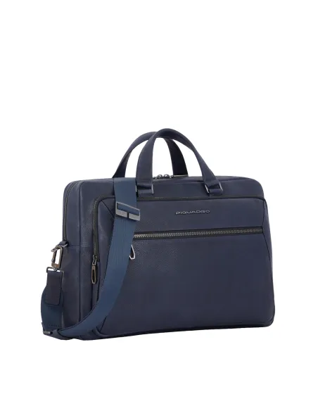 Piquadro Rhino Computer bag 15,6" with iPad®Pro12,9" compartment, blue