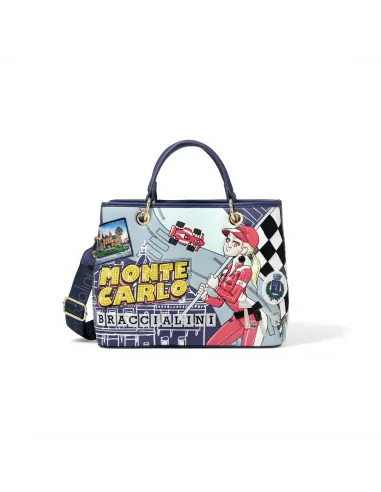 Braccialini Cartoline two handle women s bag Monte Carlo