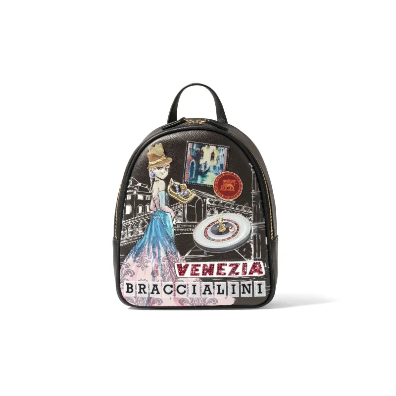 Braccialini Cartoline women's backpack, Venezia