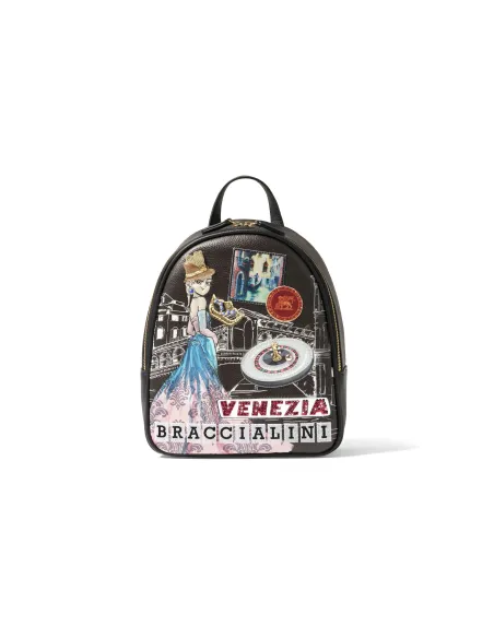 Zaino donna Braccialini Cartoline, Venezia