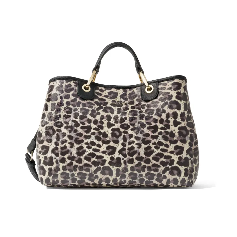 Damen-Zweihandtasche Braccialini Beth Special, leopard
