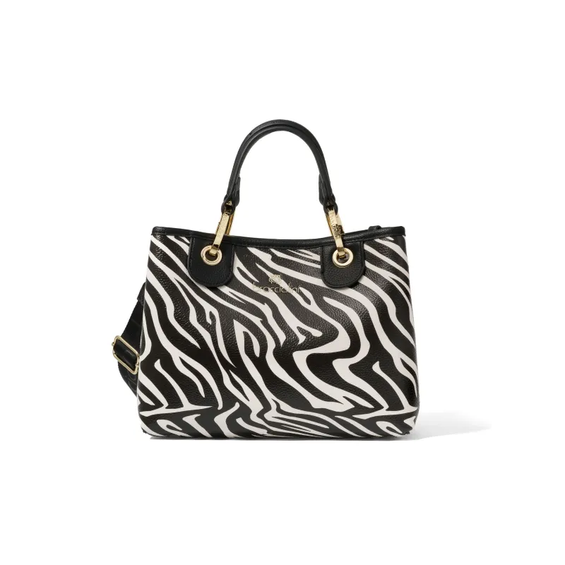 Borsa donna piccola Braccialini Beth Special, Zebra