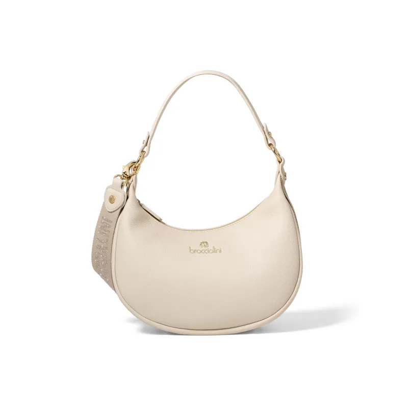 Kleine Schultertasche Braccialini Giselle, beige