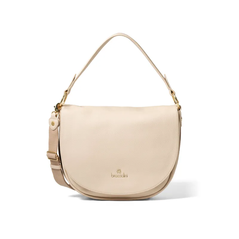 Borsa a spalla Braccialini Giselle, beige