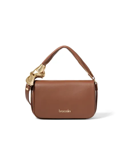 Damen Ledertasche Braccialini Greta, braun