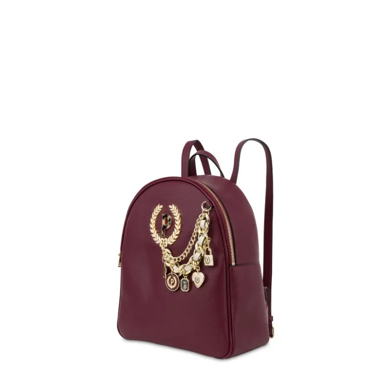Zaino donna Pollini con accessorio in catena, bordeaux 2
