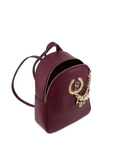 Zaino donna Pollini con accessorio in catena, bordeaux