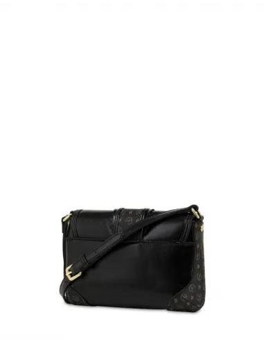 Pollini cross-body bag with flap, black